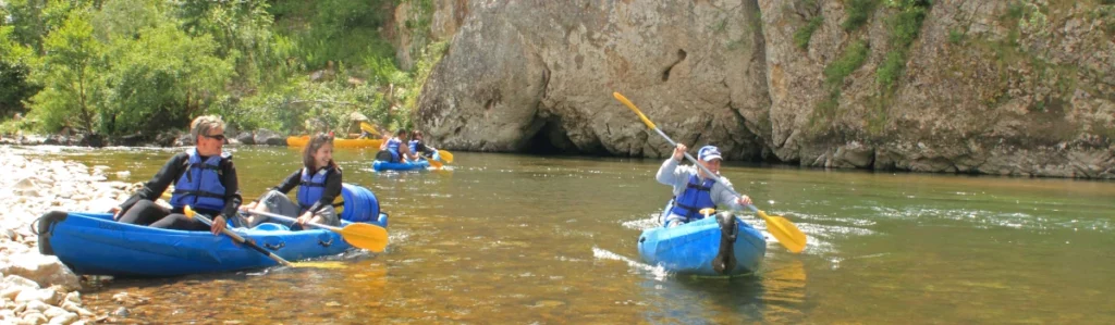 Descente du Tarn en canoë-kayak de Montbrun à Sainte-Enimie